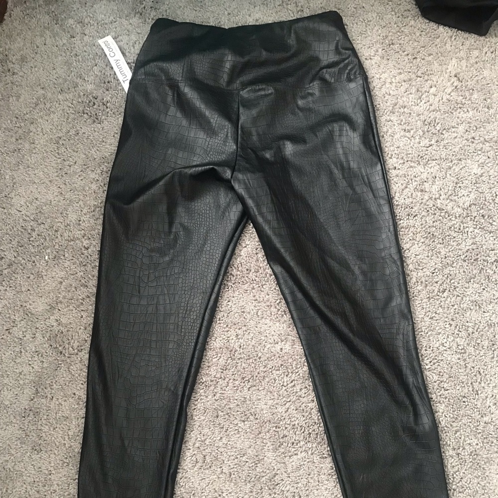 Nicole Miller tummy control crocodile leggings